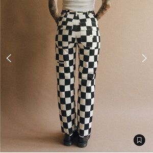 P&Co 304 Service Fatigue Pants - Black Checkerboard size 12UK/6US short